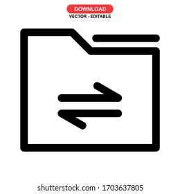 file share icon or logo isolated sign symbol vector illustration - high quality black style vector icons
