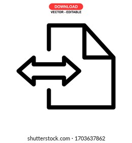 file share icon or logo isolated sign symbol vector illustration - high quality black style vector icons
