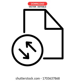 icono de uso compartido de archivos o logotipo símbolo de signo aislado ilustración vectorial - iconos vectoriales de estilo negro de alta calidad
