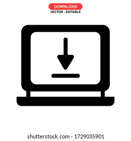Icono de Compartir archivo o logotipo símbolo de signo aislado ilustración vectorial - iconos vectoriales de estilo negro de alta calidad
