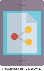 File Share Vector Icon Flat Style