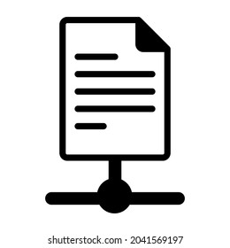 Datei teilen schwarz gefüllte Linie Design, SEO und Web-flach Design für mobile Konzepte und Web-Apps. Kollektion von modernem Infografik-Logo und Piktogramm.