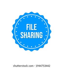 Design-Vektorgrafik für das Dateifreigabe