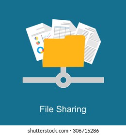 File Sharing Concept. 