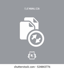File sharing - Flat minimal icon