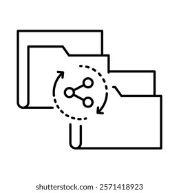 File Sharing – Folder Representing Seamless Data Exchange