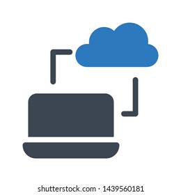 file sharing glyph color vector icon