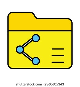 File Sharing Icon Design For Personal And Commercial Use.