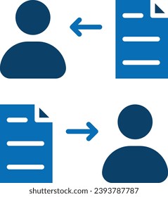 file sharing icon line vector illustration