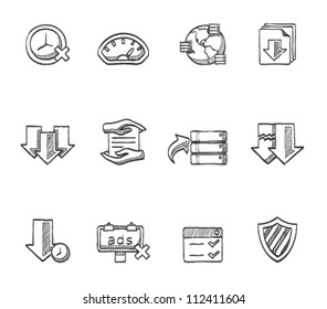 File Sharing Icon Series In Sketch