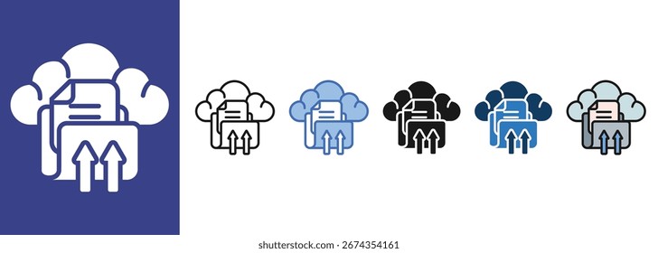 File Sharing icon sets collection multi style

