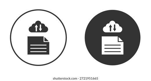 Icono de intercambio de archivos silueta forma gráfica simple simple Clipart símbolos