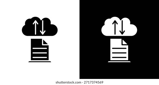 Símbolo do ícone de compartilhamento de arquivos para Aplicativos e Identidade Visual.