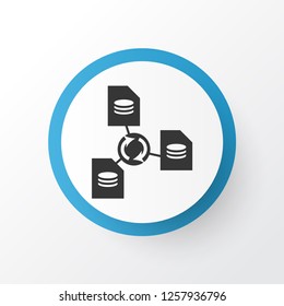 File sharing icon symbol. Premium quality isolated network element in trendy style.