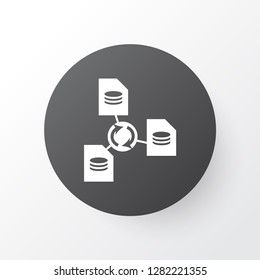 File sharing icon symbol. Premium quality isolated network element in trendy style.