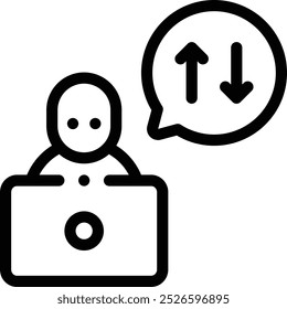 ícone de compartilhamento de arquivos. Design De Estilo Linear Fino Isolado Em Plano De Fundo Branco