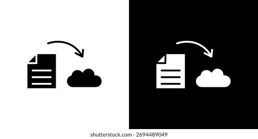 Ícone de compartilhamento de arquivos - Vetor. Estilo de design plano eps 10