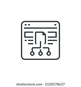 File Sharing icon, vector illustration