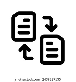 file sharing icon. vector line icon for your website, mobile, presentation, and logo design.