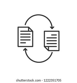 File Sharing Icon,document Transfer 