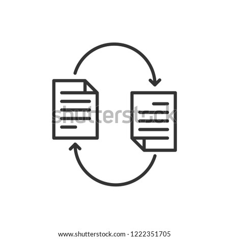 File sharing icon,document transfer 