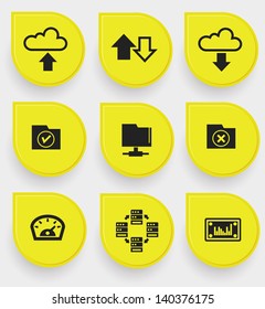 File sharing icons,vector