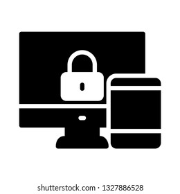 file sharing lock glyph icon