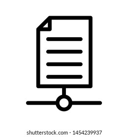 file sharing thin line vector icon