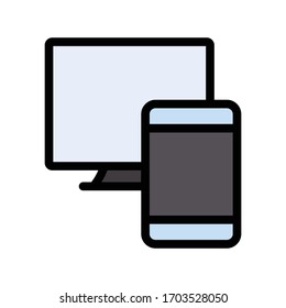 file sharing vector flat color icon 