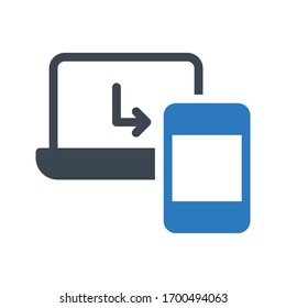 Vektorillustration-Symbol für Dateifreigabe 