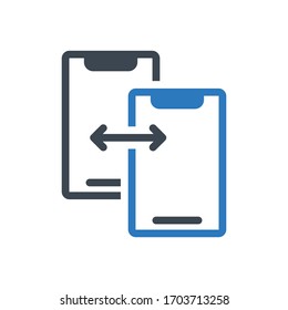 file sharing vector  glyph color icon 