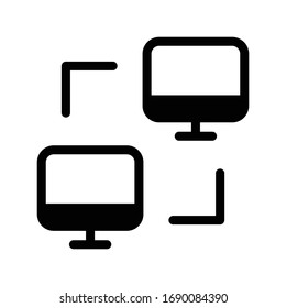 file sharing vector glyph flat icon 