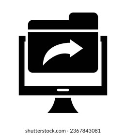 File Sharing Vector Glyph Icon For Personal And Commercial Use.
