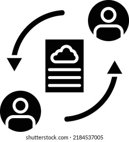 File Sharing vector icon. Can be used for printing, mobile and web applications.