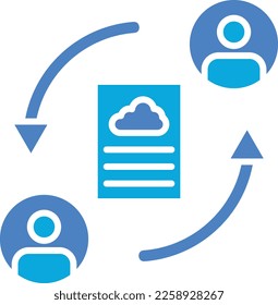 File Sharing vector icon. Can be used for printing, mobile and web applications.