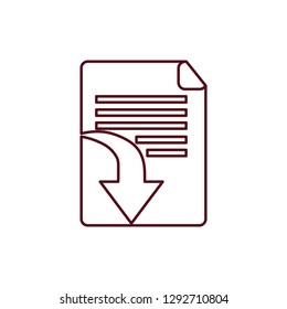file sheet isolated icon