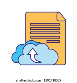 file sheet isolated icon