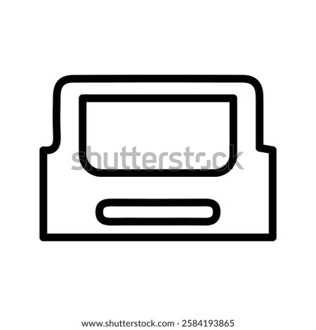 File Shelf. File Holder Icon. File storage desk.