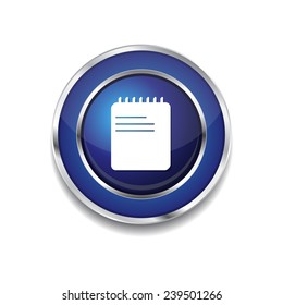 File Sign Blue Vector Icon Button