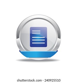File Sign Blue Vector Icon Button
