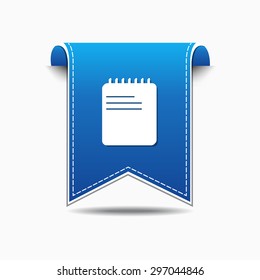File Sign Blue Vector Icon Design