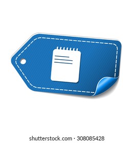 File Sign Blue Vector Icon Design