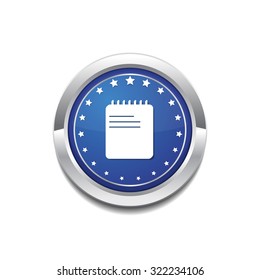 File Sign Blue Vector Icon Button