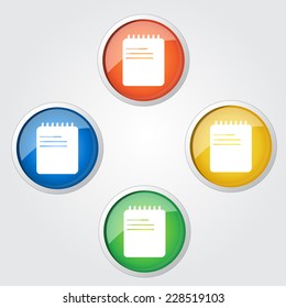 File Sign Colorful Vector Icon Design