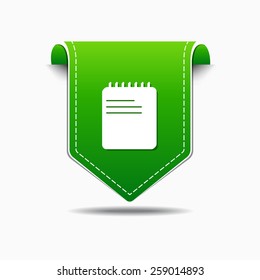 File Sign Green Vector Icon Design