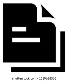 File Stack Vector Icon