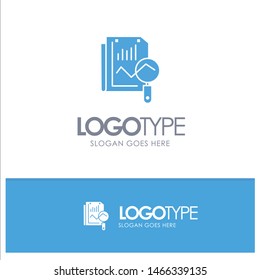 File, Static, Search, Computing Blue Logo vector. Vector Icon Template background