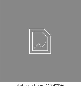 File statistic White Icon