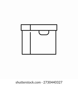 file storage box icon sign vector