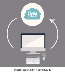 file storage design over grey background, vector illustration